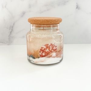 Handmade Aromatherapy Botanical Candle // Salty Sea Breeze & Driftwood Scent